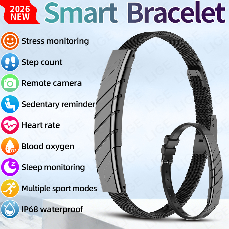 Fall Detection Watch - Inteligentna bransoletka LIGE bez ekranu, monitor
